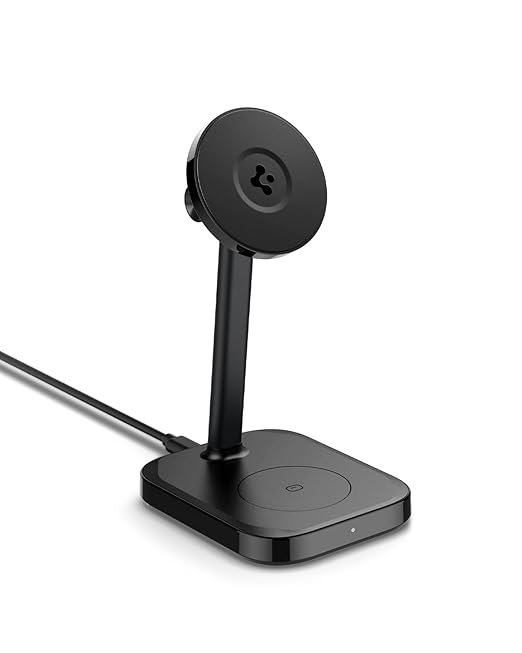Dual Wireless Charging Stand - Black