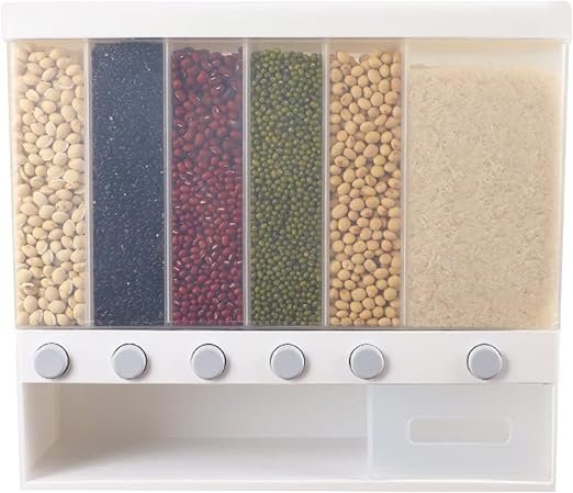 Cereal Dispenser, Wall Mount Cereal, Dry Container for Sweets, Vegetables and Nuts