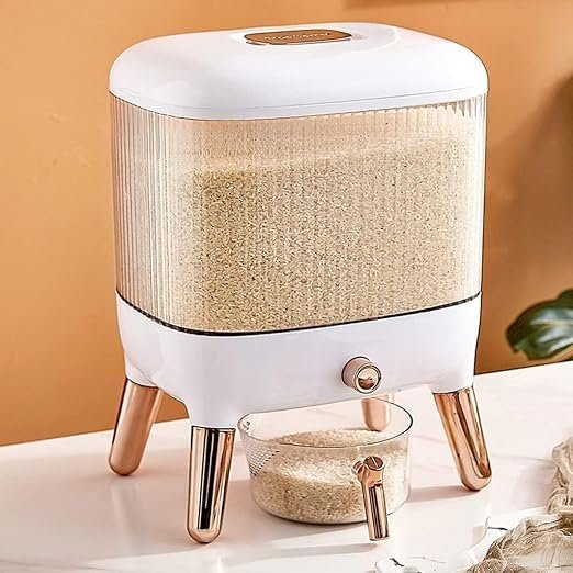 10kg Sealed Rice Bucket - Large Rice Storage Box For Household Kitchen, Container For Rice, Flour And Grains
